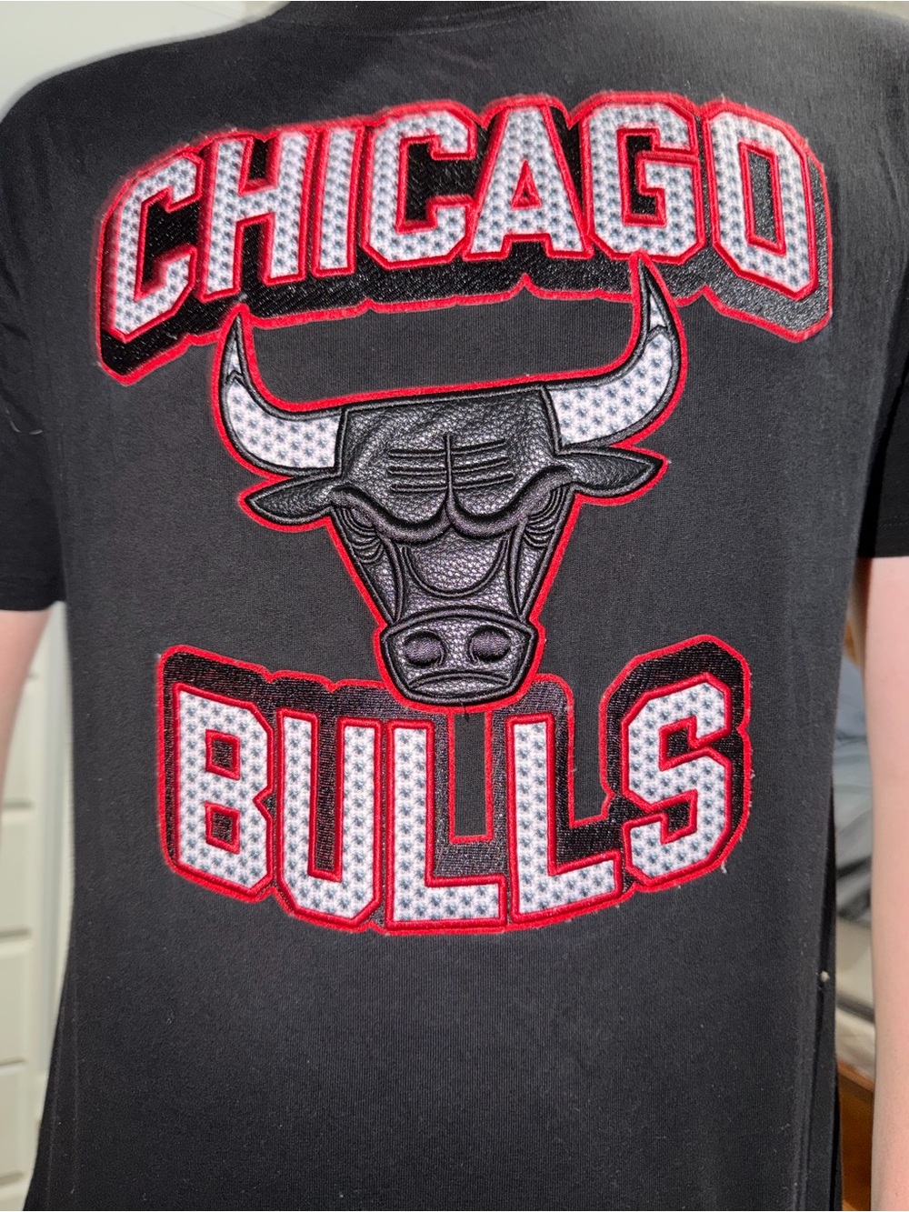 Chicago Bulls Black Kids Graphic Tee